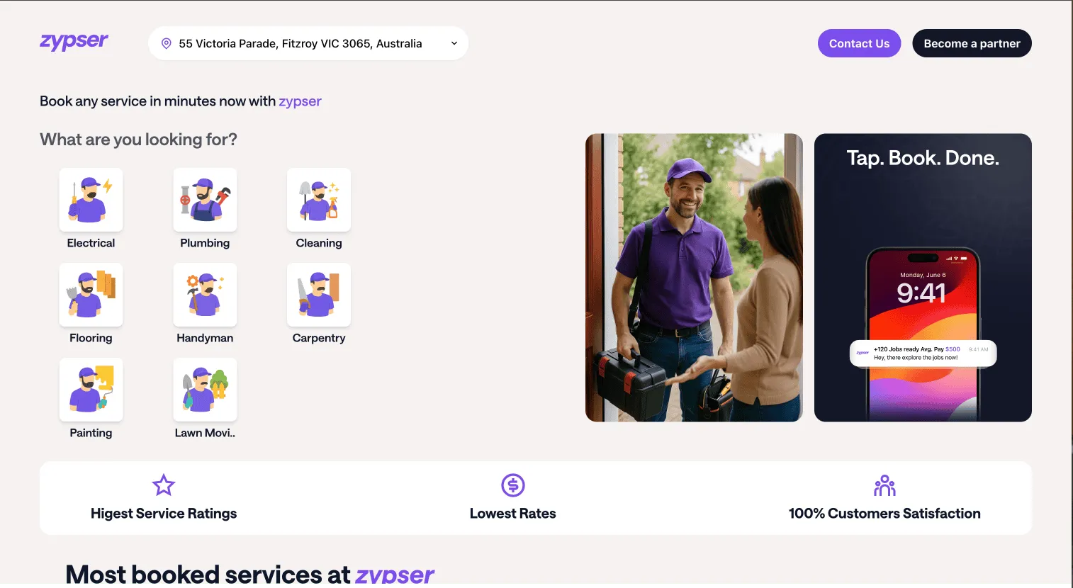 Zypser - Home Services Platform